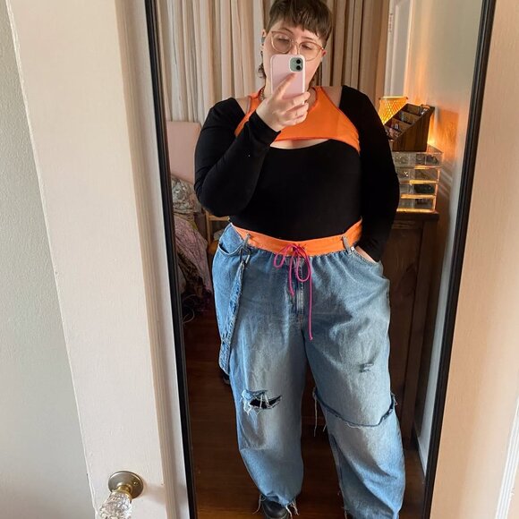 Plus Size Square Neck Bodysuit - Picture 4 of 4